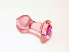 Crystal Delights Pink Glass Anal Plug supporting Breast Cancer