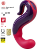 DeLight Luxury Vibrator - Violet and India Red