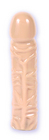 Rubber dildo beige 8 inch