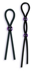 Silicone Cock Ties Cockring - Black
