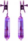Squeeze And Please Vibe Nipple Clamps Purple Kinx Sex Toy Product