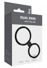 Linx Dual Ring Cock Ring Black Os Sex Toy Product