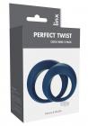 Linx Perfect Twist Cock Ring Set Blue Os Sex Toy Product