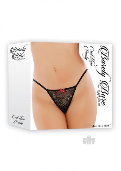 Crotchless Panty Black Sex Toy Product