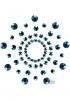Mimi Metallic Rhinestone Cobalt Blue Pasties Sex Toy Product Image 1