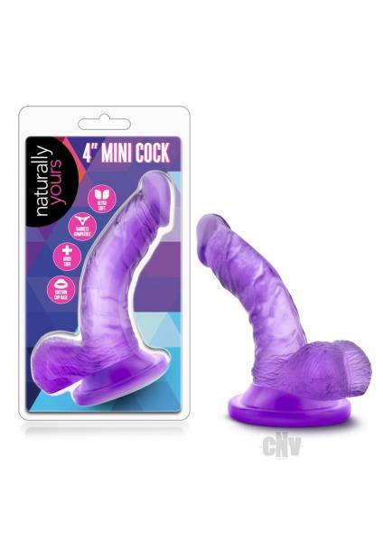 Naturally Yours 4 inches Mini Cock Purple Dildo Sex Toy Product