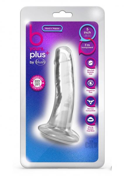 B Yours Plus Hard N Happy Clear Sex Toy Product