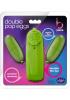 Double Pop Eggs Lime Green Vibrating Bullets Sex Toy Product Image 3