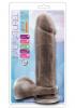 Au Naturel 9.5 Inches Dildo with Suction Cup Brown Sex Toy Product Image 3