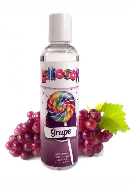Lollicock Water Base Lube Grape 4oz Sex Toy Product