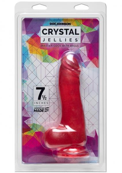 Crystal Jellies Master Cock 7.5 Pink Sex Toy Product