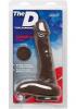 The D Super D 9 inches Dildo with Balls Chocolate Brown Sex Toy Product Image 2