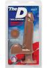 The D Perfect D Vibrating Dildo 8 inch Caramel Tan Sex Toy Product Image 2