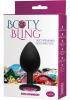 Booty Bling Large Butt Plug Black Pink Stone Sex Toy Product Image 3