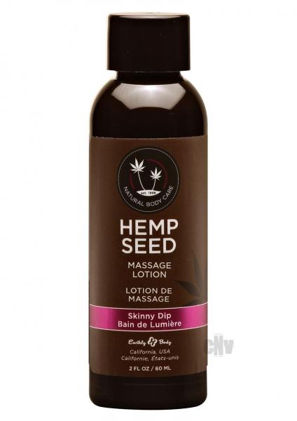 Earthly Body Hemp Seed Massage Lotion Skinny Dip 2oz Sex Toy Product
