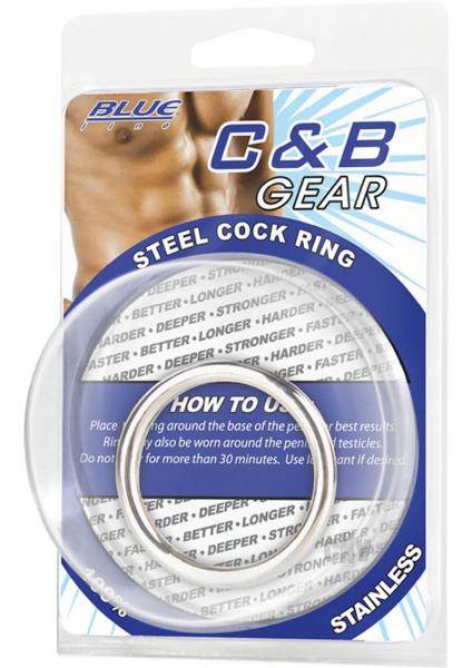 C & B Gear Steel Cock Ring 1.5 inches Sex Toy Product