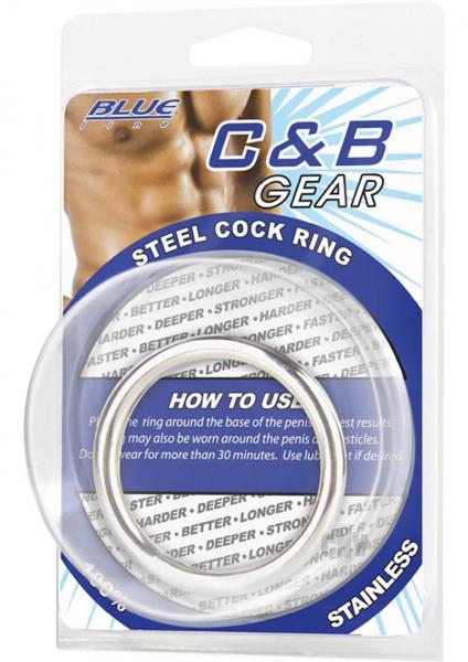 C & B Gear Steel Cock Ring 1.8 inches Sex Toy Product