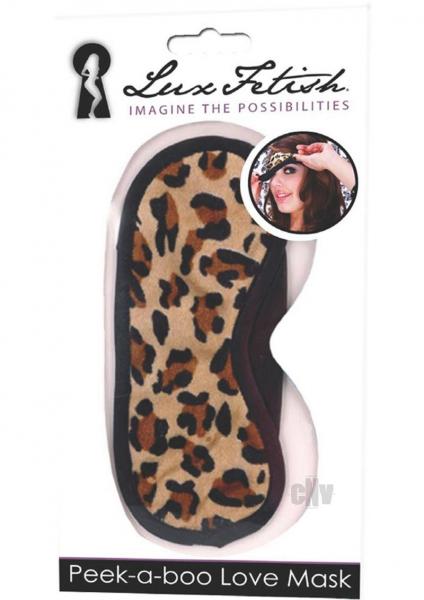 Lux Fetish Peek-A-Boo Love Mask Leopard O/S Sex Toy Product