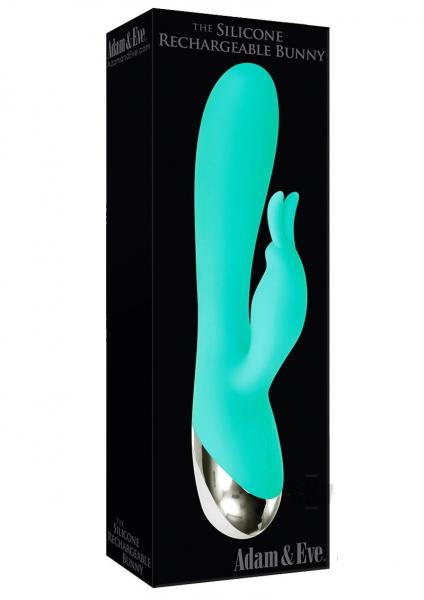 The Silicone Rechargeable Bunny Vibrator Green Sex Toy Product