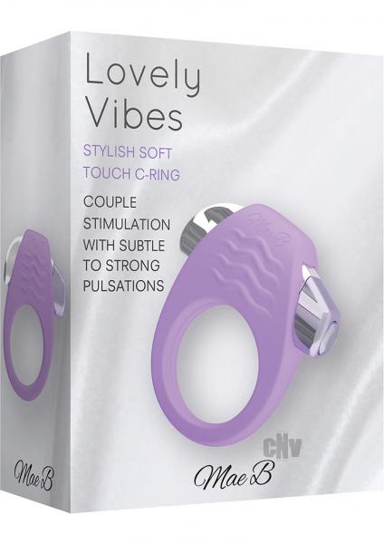 Mae B Stylish Soft Touch C Ring Purple Sex Toy Product
