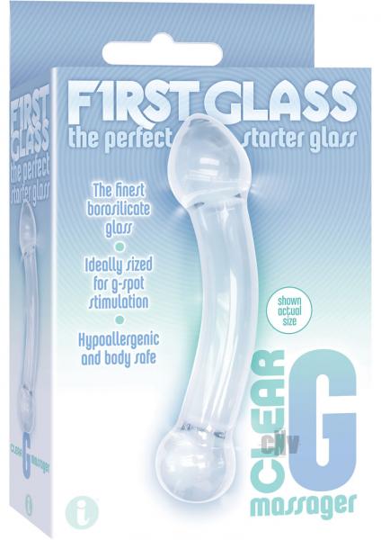First Glass G Massager Clear Sex Toy Product