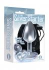 The 9 Silver Starter Heart Plug Diamond Sex Toy Product