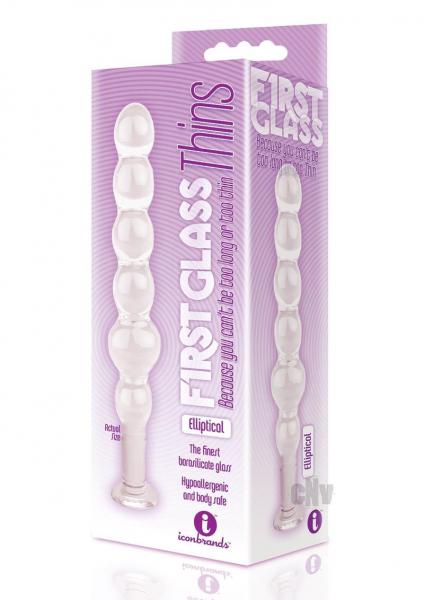 The 9 Glass Thins Elliptical Plug Sex Toy Product
