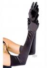 Extra Long Satin Gloves Os Black Sex Toy Product