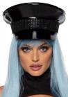 Rhinestone Trim Military Hat Black Sex Toy Product