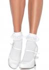 Anklet W Lace Ruffle Os White Sex Toy Product
