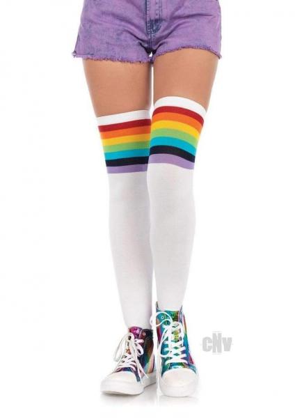 Over The Rainbow Opaque Thigh High Sex Toy Product