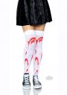 Bloody Zombie Thigh Highs O/s White/red Sex Toy Product
