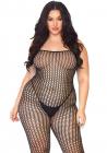 Seamless Crochet Bodystocking Plus Black Sex Toy Product