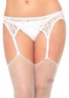 Lace Garter Belt W/ Thong Os White (6pk) Sex Toy Product