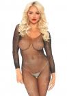 Crystalize Fishnet Sleeve Body Os Blk Sex Toy Product