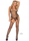 Indust Bodystocking Gstring 2pc Os Black Sex Toy Product
