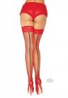 Stay Up Lace Top Thigh High Os Red/blk Sex Toy Product