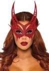 Glitter Devil Mask Os Red Sex Toy Product