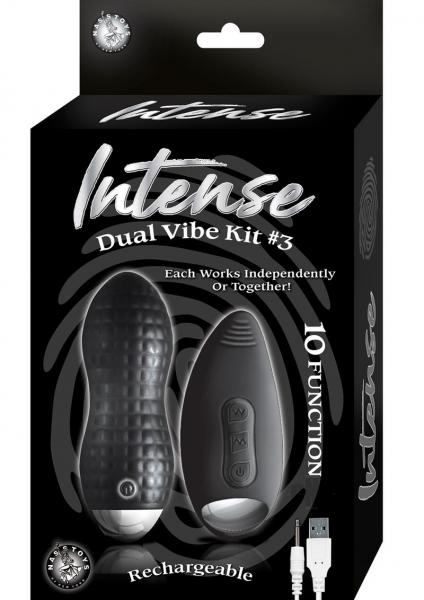 Intense Dual Vibe Kit 3 Black Sex Toy Product