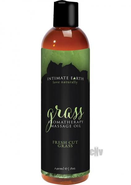 Intimate Earth Grass Massage Oil 8oz  Sex Toy Product