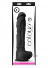 Colours Pleasures Dildo 10 Black Sex Toy Product