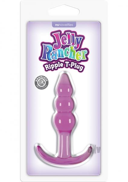 Jelly Rancher T Plug Ripple Purple Sex Toy Product