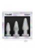 Crystal Glass Anal Trainer Tapered Kit Clear Sex Toy Product Image 2