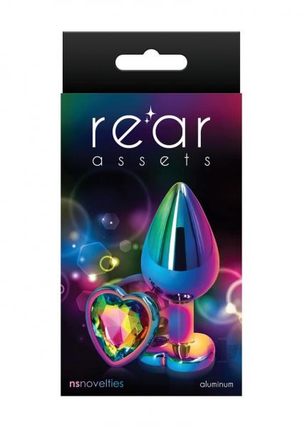 Rear Assets Mulitcolor Heart Medium Rainbow	 Sex Toy Product