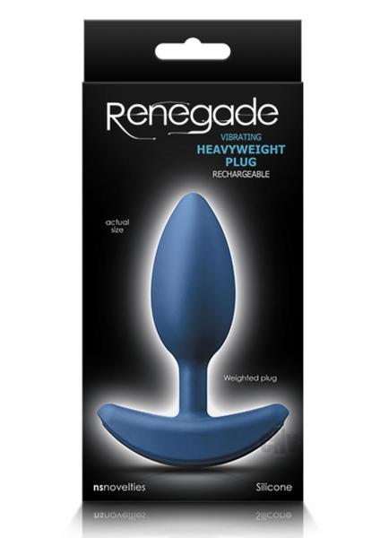 Renegade Heavyweight Plug Medium Blue Sex Toy Product