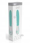 Ovo Silkskyn Ribbed Vibrator Aqua Sex Toy Product