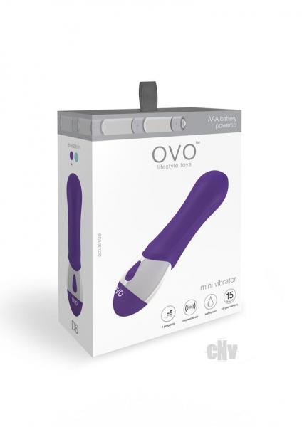 Ovo D6 Bullet Vibrator Purple Sex Toy Product