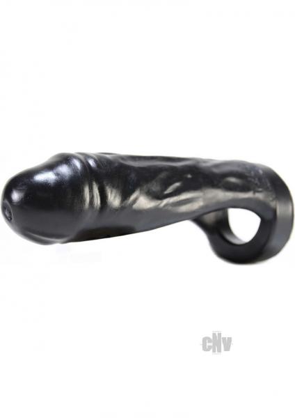 Thug Silicone Double F'er Strapless Dildo 8" - Black Sex Toy Product