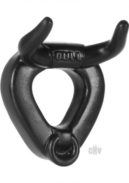 Bull Horned Cock Ring Black Sex Toy Product