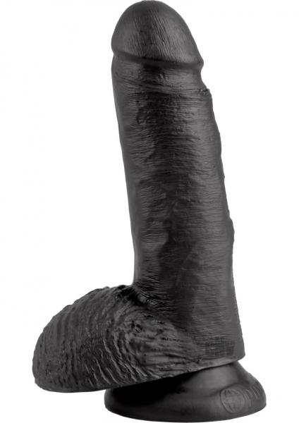 King Cock 7 Inches Cock Balls Black Sex Toy Product